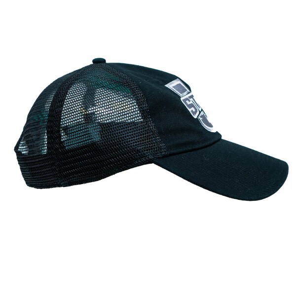 utah state mesh back black hat cap adjustable